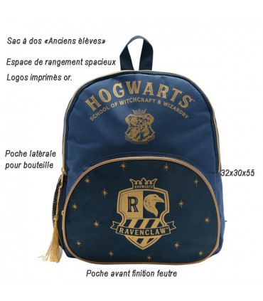 SAC A DOS HARRY POTTER RAVENCLAW 32X25X12