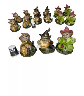 SET 12 ELFES DE LA FORET 5.5X5.2X6