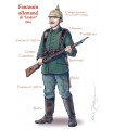 CARTE FANTASSIN ALLEMAND 1914 X25