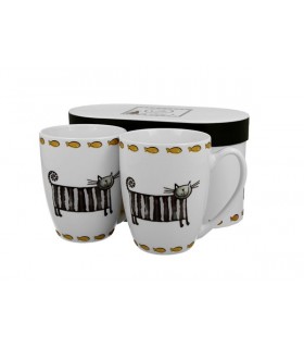 SET 2 MUGS 360ML CLASSIC CHATS C2