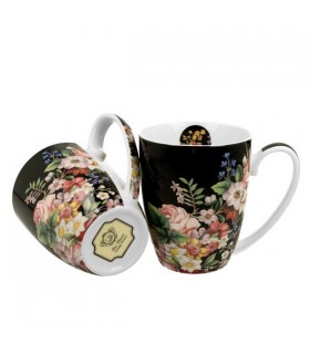 SET 2 MUGS 360ML VINTAGE FLOWERS C2