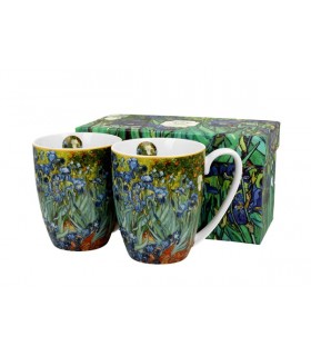 SET 2 MUGS 360ML VAN GOGH IRIS C2