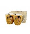 SET 2 MUGS 360ML KLIMT THE KISS ECRU C2