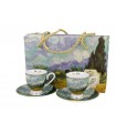 SET 2 TASSES EXPRESSO 90ML VAN GOGH CHAMP DE BLE G.LINE