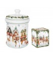 BOITE A GATEAUX 900ML CHRISTMAS VILLAGE
