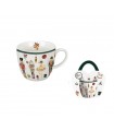 MUG 460ML PANIER CHRISTMAS NUTCRACKER SET DE 4