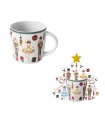 MUG 400ML PANIER SAPIN CHRISTMAS NUTCRACKER SET DE 4