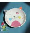 SET 2 PLATS CHAT 18.6X18X4.6 