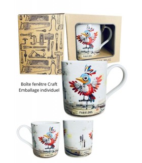 MUG OISEAU METAL 300ML SET DE 6