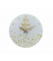 PENDULE VERRE WINE O'CLOCK 35CM*