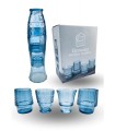 SET 4 VERRES EMPILABLES POISSON BLEU C2