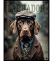 PLAQUE 20X30 LABRADOR CHOCOLAT C2
