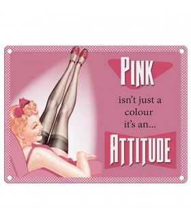 PLAQUE 30X40 PINK ISN'T JUST A COLOUR C2