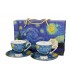 SET 2 TASSES+SOUCOUPES 220ML VAN GOGH STARRY NIGHT G.LINE