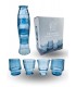 SET 4 VERRES EMPILABLES POISSON BLEU C2