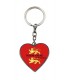 PORTE CLEFS COEUR PERSONNALISE 4X9CM