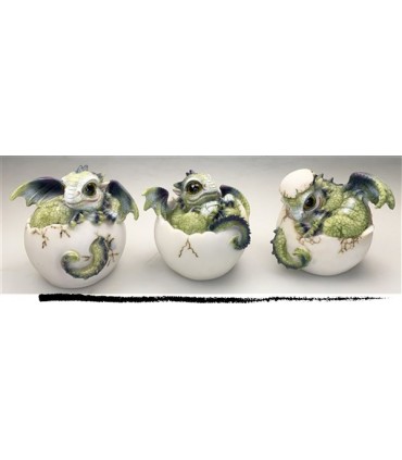 BEBE DRAGON S/OEUF 9X8 SET DE 3 ASS
