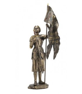 JEANNE D'ARC AU SACRE COU/BZE H38CM