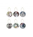 SET 6 RONDS SERVIETTE NOËL CERAMIQUE RD3.5 ASS C2
