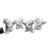 ANGE FLEURS SET DE 4 6.5X5.5X4.5 