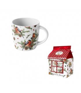 MUG 400ML CHRISTMAS BIRDS BOITE MAISON C3