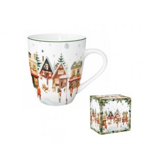 MUG 1000ML CHRISTMAS VILLAGE C3