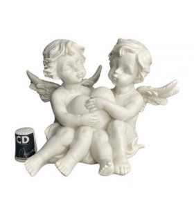 COUPLE ANGE COEUR 14X9X11.5 C3