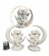 COUPLE ANGE LUNE 6.6X4X8.3 SET DE 8 ASS