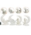 ANGE LUNE 6.8X3.8X9 SET DE 8 ASS