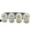 ANGE BOULE DE NEIGE 6.5X6.5X8.5 SET DE 8 ASS