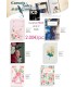 LOT 12 CARNETS FLEURS SPIRALE 14.8X21 ASS