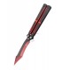 COUTEAU PAPILLON 10CM LAME ANODISEE