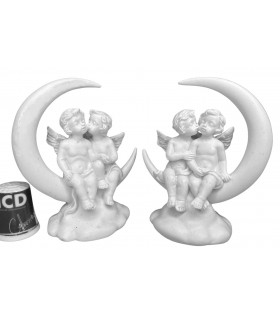 COUPLE ANGE LUNE 6.6X4X8.3 SET DE 8 ASS