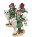 ELFE + LOUP 8.5X4.8X12.2 SET DE 2