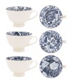 MUG CERAMIQUE FLEUR 450ML SET DE 3 ASS