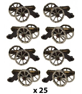 MINI CANON NAPOLEON SET DE 25  - 4CM MINI CANON NAPOLEON SET DE 25  - 4CM