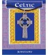 COLLIER CROIX CELTIQUE PERLE BLEUE C10
