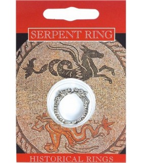 BAGUE ROMAINE SERPENT GRIS C10