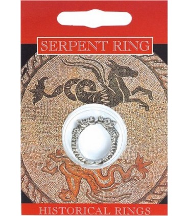 BAGUE ROMAINE SERPENT GRIS C10