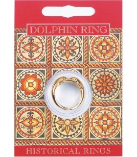 BAGUE ROMAINE DAUPHIN DORE C10