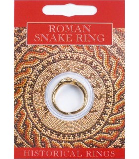 BAGUE ROMAINE SERPENT DORE C10