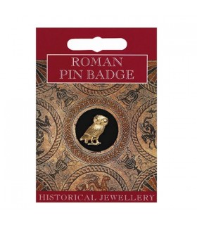 EPINGLETTE CHOUETTE ROMAINE DOREE C10