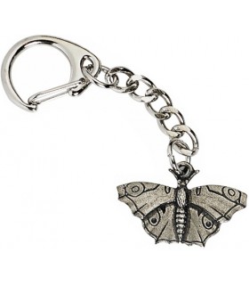 PORTE CLES PAPILLON ARGENTE C10