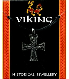 COLLIER CROIX VIKING ARGENTE C10