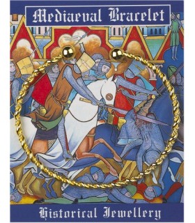 BRACELET MEDIEVAL TORSADE DORE C10 BRACELET MEDIEVAL TORSADE DORE C10