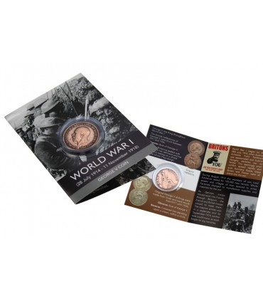 PIECE WORLD WAR 1 GEORGE V HALFPENNY C10