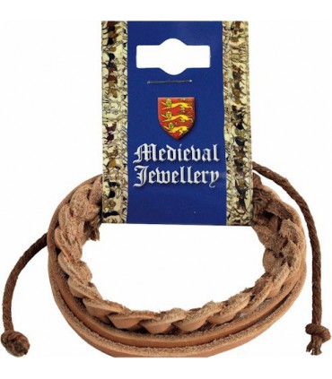 BRACELET MEDIEVAL CUIR C6