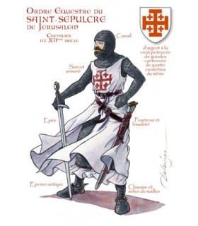 CARTE CHEVAL.ORDRE ST. SEPULCRE X25 CARTE CHEVAL.ORDRE ST. SEPULCRE X25
