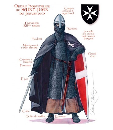 CARTE CHEVALIER ORDRE HOSPIT.1  X25