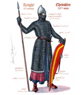 CARTE CHEVALIER XII EME SIECLE X25 CARTE CHEVALIER XII EME SIECLE X25